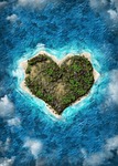 heart, island, beach, nature, vacation, ocean, travel, paradise, blue heart, heart, heart, heart, paradise, paradise, paradise, paradise, paradise